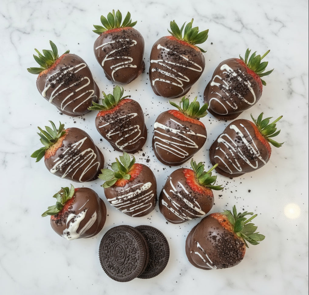 Oreo Crunch Chocolate -Covered Strawberries
